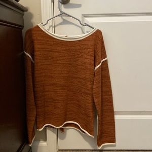 Burnt orange sweater